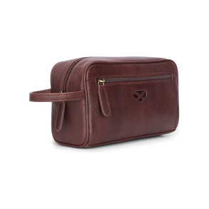 Hoggs of fife Monarch leahter wash bag