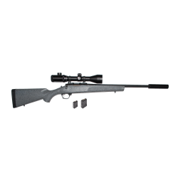 Bergara BMR 22LR Salonriffel Pakke m/ Hunter 2,5-10x50 IR Sigtekikkert &amp; S/L Lyddmper