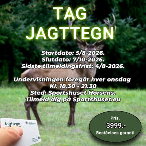 Jagttegn Kursus 2026 efter�r i Sportshuset Horsens
