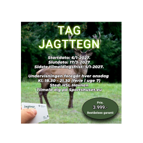 Jagttegn Kursus 2027 for�r - Sportshuset Horsens