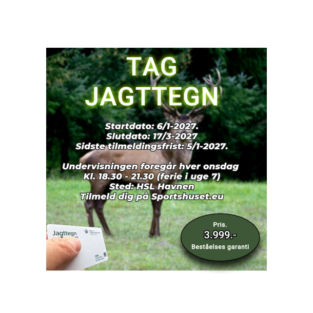 Jagttegn Kursus 2027 for�r - Sportshuset Horsens