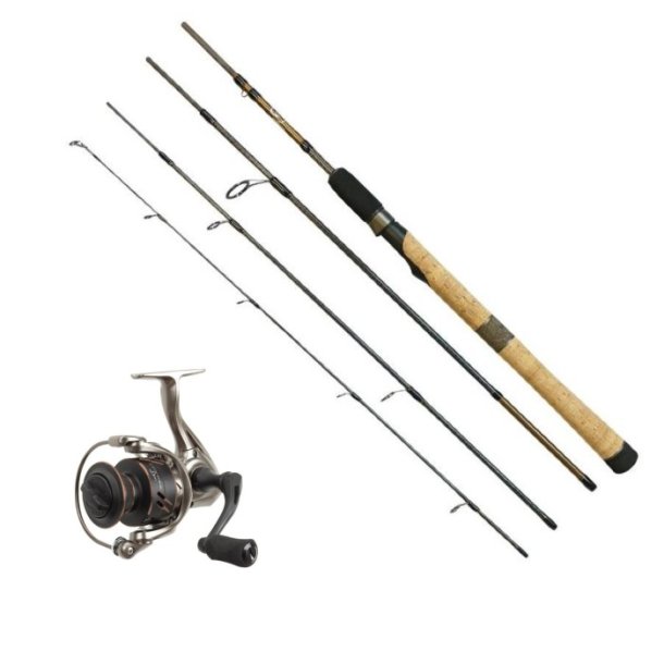 Lawson Escapade 4-delt stang m. Baitwinder BW5