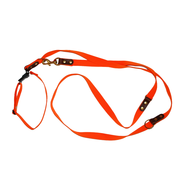 Jagtline m. halsrem og Quickudlser Orange