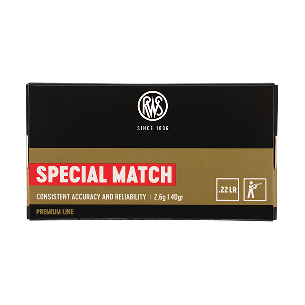 RWS Special Match 22LR. 2,6 gram. Premium line - 50 Stk.