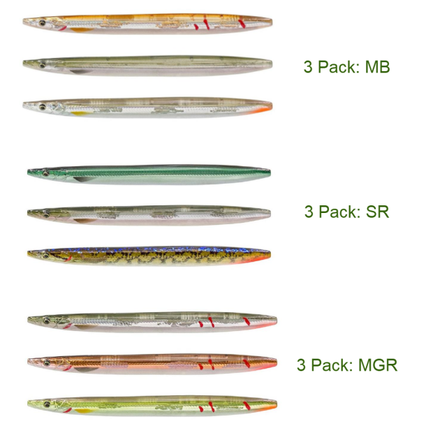 Savage Gear 3D LT Sandeel 3 Pack Special Edition