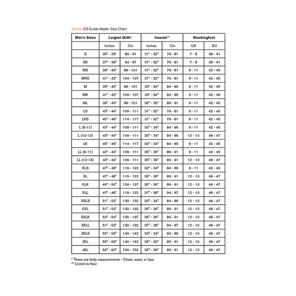 Simms G3 Guide Stockingfoot Gunmetal 