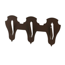 Torp Opsatsplade til 3 bukke vandret Corten