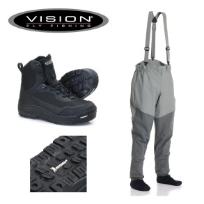 Vision Koski Grey Guiding/Musta Waders s�t