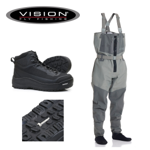 Vision Koski  Grey Zip/Musta Hiker  Waders s�t