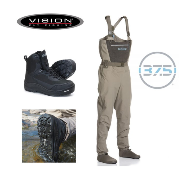 Vision Scout 2.0 Strip/Musta Waders st