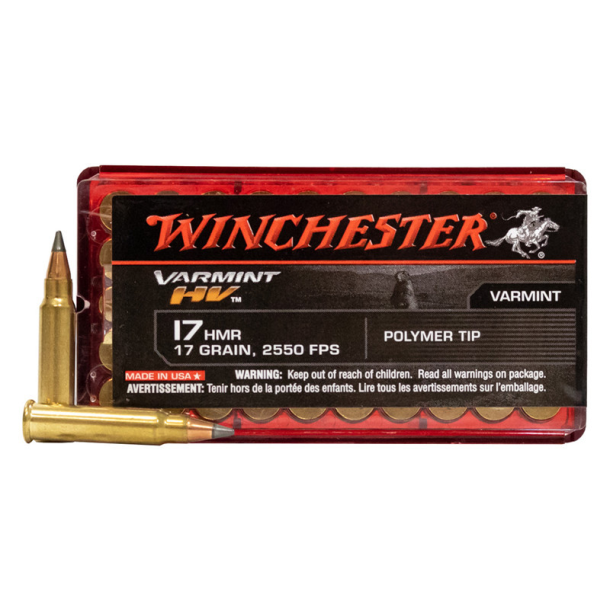 Winchester V-Max 17HMR. Varmint 17 grains