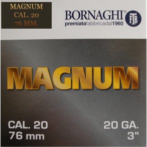 Bornaghi Steel Magnum 28gr 20/76 - Jagtpatron 25 stk.