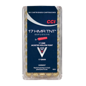 CCI 17hmr. TNT HP 17 grains. - 50 stk. - Salonriffel Patroner