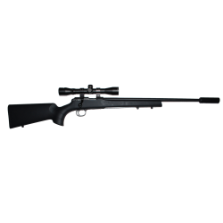 CZ 457 Syntetisk Salonriffel pakke m/ Focus 4x32 Kikkert &amp; RCC Lyddmper