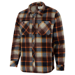 Hoggs of Fife Brucefield fleece - Plaid Brown