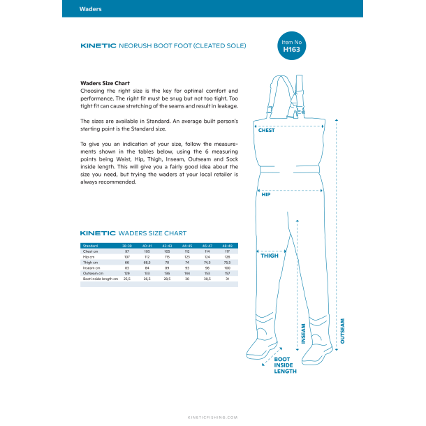 Kinetic Neorush Camo waders