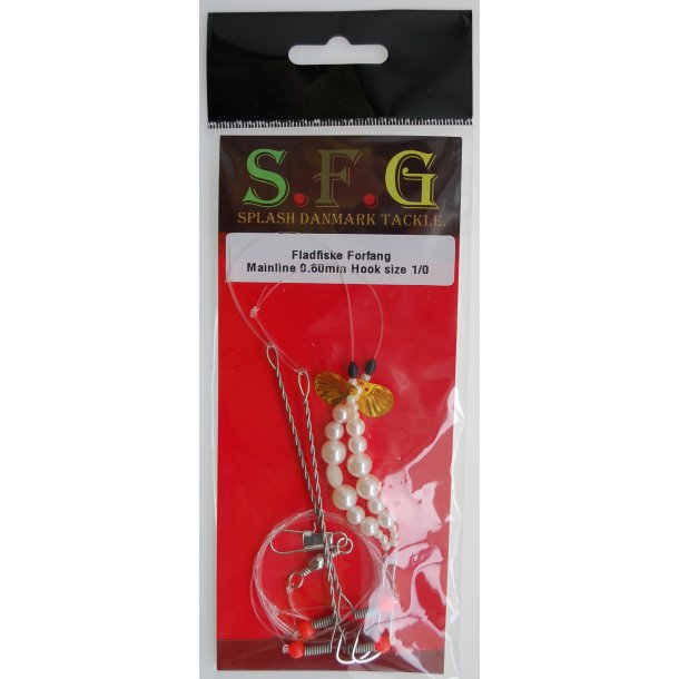SFG Fladfiske Forfang med perler