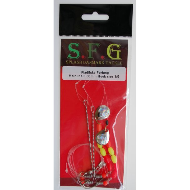 SFG Fladfiske Forfang med perler