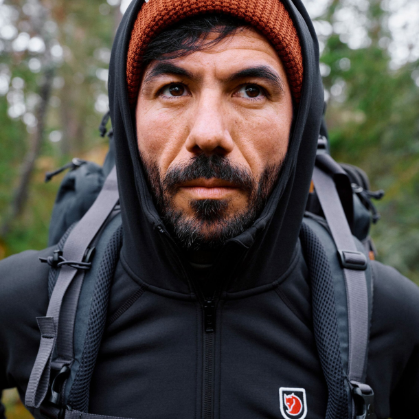 Fjllrven Expedition Fleece Hoodie, Black