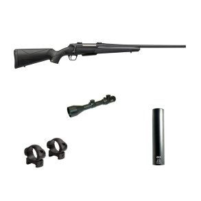 Winchester XPR Comp. Riffel M/ Hunter 2,5-10x50 Kikkert og RCC Hunter Lyddmper - Riffelpakke