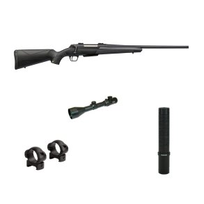 Winchester XPR Composite Riffel M/  Hunter 2,5-10x50 Kikkert og TMD35 Lyddmper - Riffelpakke