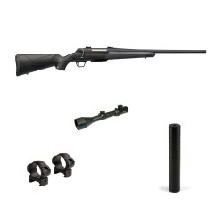 Winchester XPR Composite Riffel M/ Hunter 2,5-10x50 Kikkert og Ultradome Lyddmper - Riffelpakke