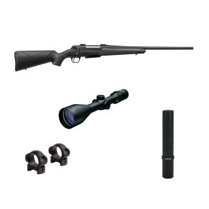 Winchester XPR Composite Riffel M/ Sabre Ambassador 3-12x56 IR og TMD35 Lyddmper - Riffelpakke