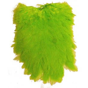 Feathermaster Hen saddle - Fl. green/ chartreuse