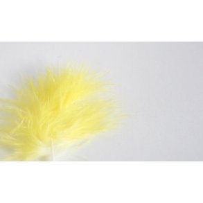 Marabou wooly bugger - Yellow