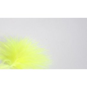 Marabou wooly bugger - Fl. Yellow