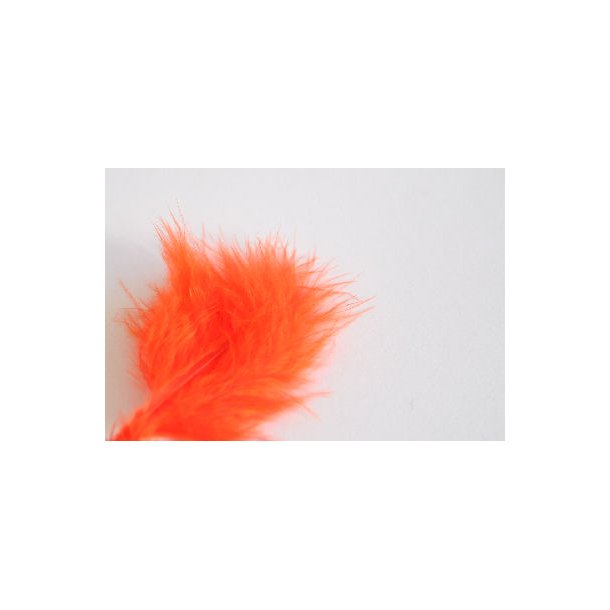 Marabou wooly bugger - Fl. fire orange