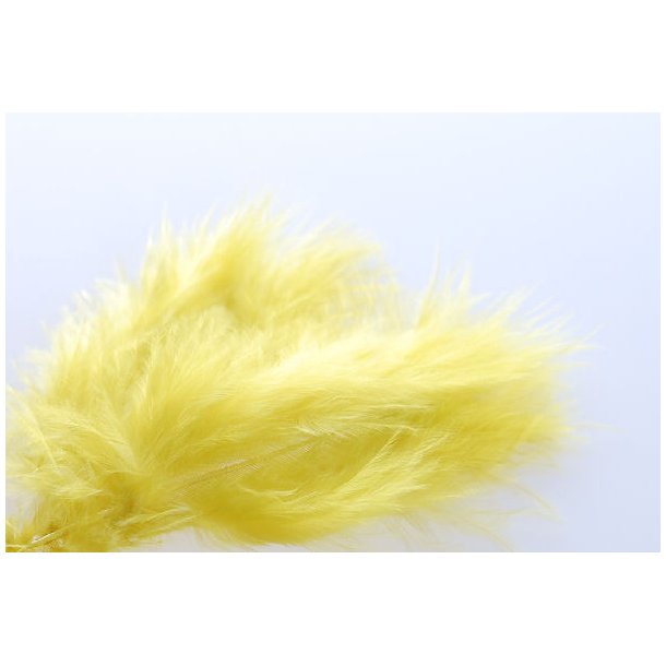 Wooly bugger marabou - Yellow Olive